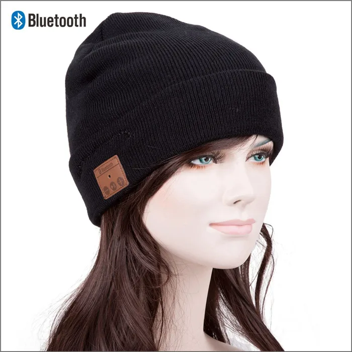 Bluetooth Beanie стерео наушники беспроводные Handsfree Skullies вязаная шапка зима спортивные головные уборы моющиеся кепки наушники Музыка Аудио