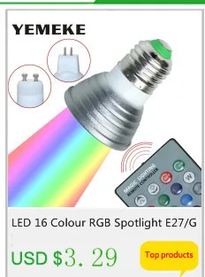 Rgb светодиодные лампы E27 E14 AC85-265V 3 Вт led rgb пятно Blubs свет волшебного праздника RGB Освещение + ИК- дистанционное управление 16 Цвета