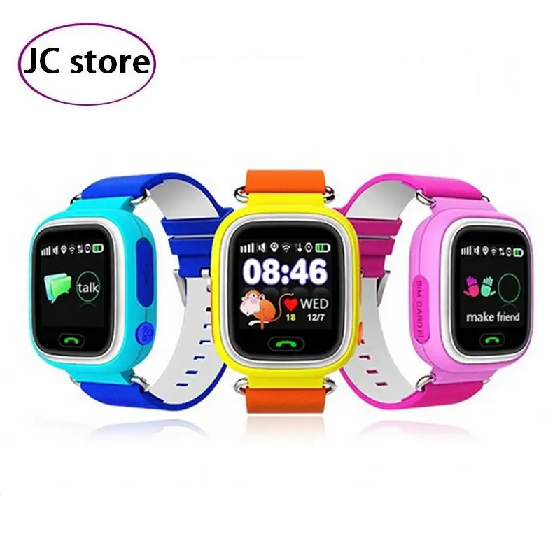 Children Security Essentials New Anti Lost GPS Tracker Watch Q90 For Kids SOS Emergency For IOS