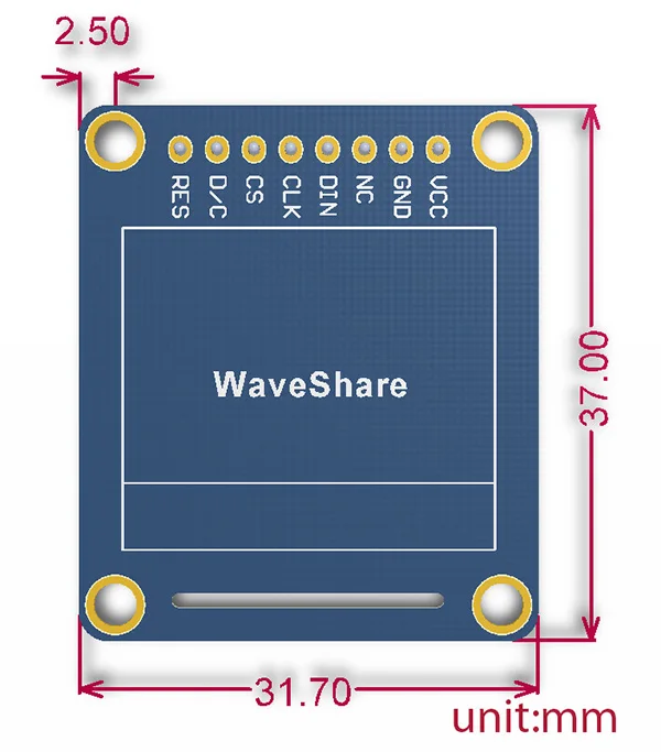 0.95inch-RGB-OLED-size