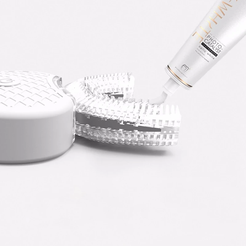 360 градусов Беспроводная зарядка через Usb ленивая Автоматическая звуковая силиконовая электрическая зубная щетка для отбеливания зубов