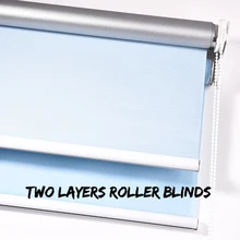 Горячая двухслойные прозрачные и затемненные индивидуальные рольставни оконные занавески в гостиных от фабрики Китая