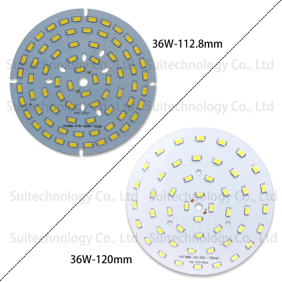 Яркость SMD5730 светильник доска, 3 Вт, 5 Вт, 7 Вт, 9 Вт, 12 Вт, 15 Вт, 18 Вт, 24 Вт 30 Вт 36 Вт УФ лампы Панель PCB с светодиодный набор «сделай сам» для потолочный светильник светодиодный лампы светильник