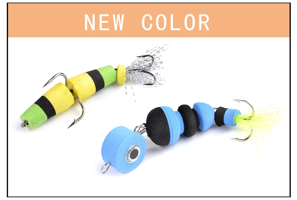 Isca de Pesca Bóias de Pesca Acessórios de Pesca 19 4 Pcs Jig Giratório Isca Macia Inseto Isca Nadar Iscas Wobbler Minnow Popper Baixo Lure Flutua 6 High Quality Esporte e Lazer