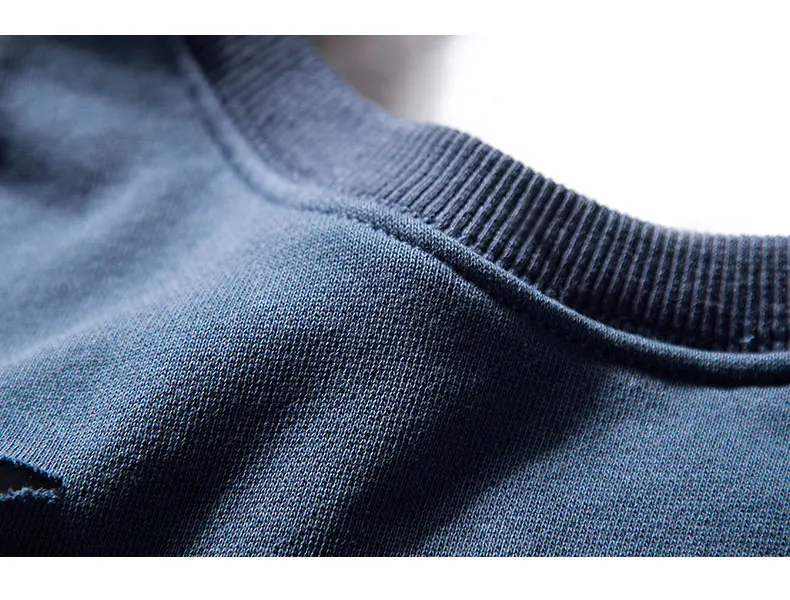 Ripped Double Layer Hoodies 5