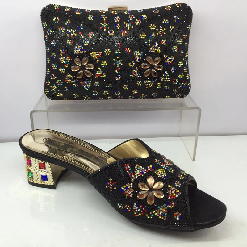 De Conjunto vino azul Decorado Cielo verde oro Y Últimas Rhinestone Bolsa Sistemas Negro Las Mujeres Boda Nigeriano Azul Africanos Cielo rosado Bolso Tinto Con Zapatos Del PqWwCS