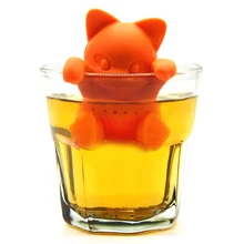 

1Pc Creative Cat /Otter/Hippo/Elephant/tortoise Shaped Tea Strainer Filter Food Grade Silicone Lovely Tea Infuser Tea Tools