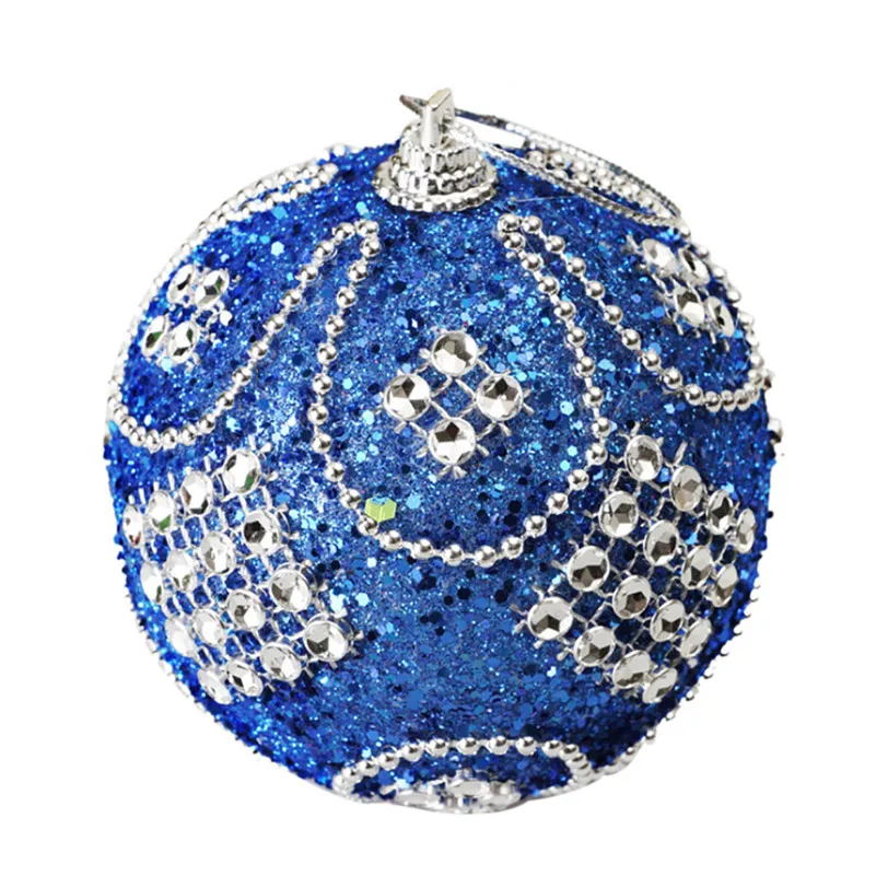 

Christmas Decorative Ball Rhinestone Glitter Baubles Balls Christmas Tree Decor Ornament Decorations For Home Gift 928#