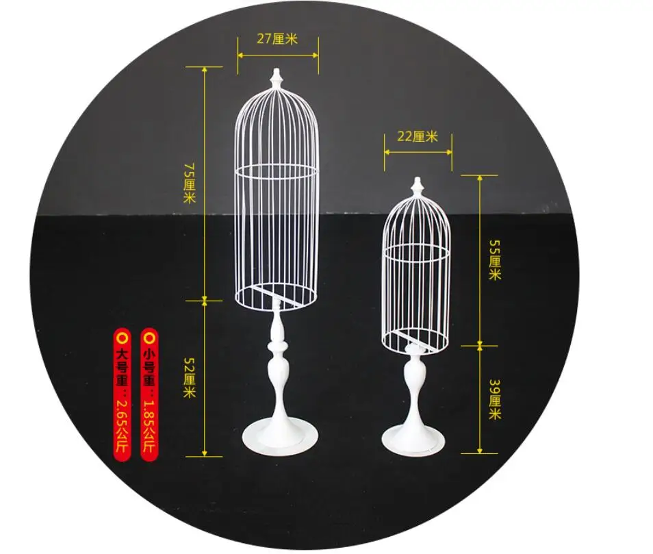 Свадебный центр подставки Гостиная ТВ кабинет аксессуары для дома офисные рабочего стола металлические украшения птица украшения в виде клеток Свадебные опора