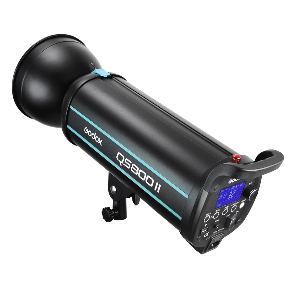 Профессиональный студийный стробоскоп Godox QS800II 800Ws GN90 со встроенным беспроводным
