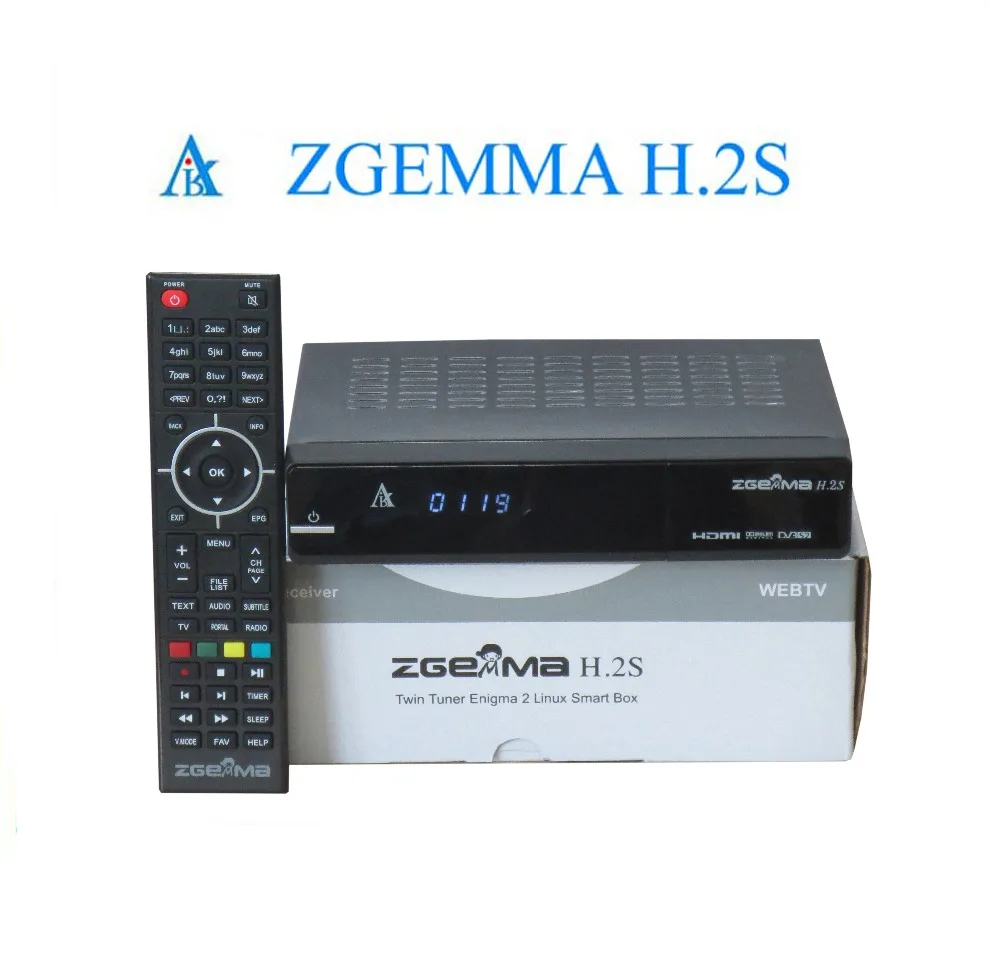 Zgemma Star H.2S спутниковый ресивер 2000 DMIPS процессор Linux OS DVB-S2 Двухместный тюнер декодер Лидер продаж в Великобритании, Италии, Франции, Испании