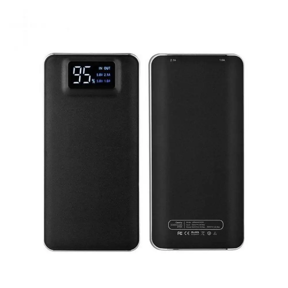 30000mah Powerbank External Battery USB Power Bank LCD Portable Mobile Phone Charger For Xiaomi iPhone X Note 8 Powerbank