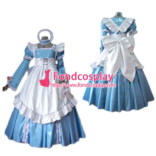 

Sissy maid pvc dress lockable Uniform cosplay costume Tailor-made[G2470]