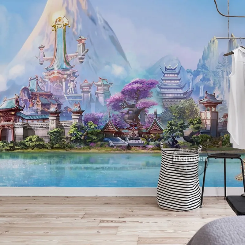 3D photo wallpaper European style wallpaper castle fairy tale background wall bedroom living room children room wallpaper mural 3D photo wallpaper European style wallpaper castle fairy tale background wall bedroom living room children room wallpaper mural