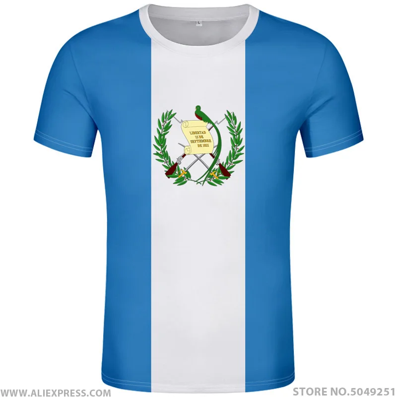 Guatemala  T-Shirt Country Code 502 GT Custom Blue White Graphic Tee T Shirt 