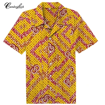 

Candowlook Luxury Shirt Men 2018 Summer Short Sleeve Mens Floral Shirts Unique Design Baroque Style Chemise Homme Camisas