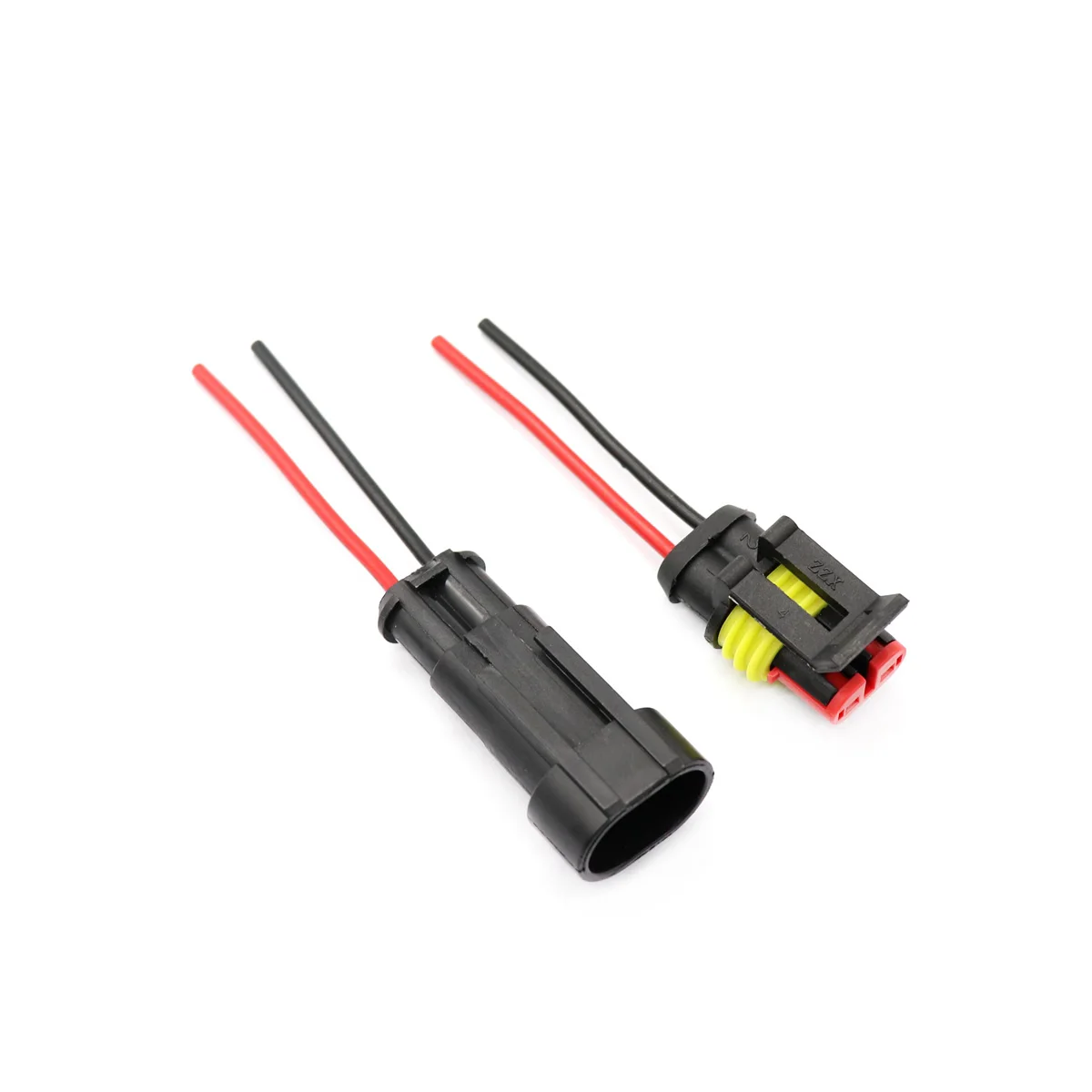 5 пар 2-контактный IP67 Водонепроницаемый клемма для электрического провода штепсель с проводами Наборы для машин и мотоциклов