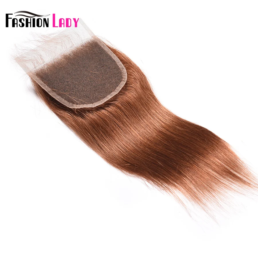Fashion Lady Pre-Colored 3 Bundles Reddish Brown 30# Brazilian Straight Hair Weave Bundles With Free Part Lace Closure Non-Remy Fashion Lady Pre-Colored 3 Bundles Reddish Brown 30# Brazilian Straight Hair Weave Bundles With Free Part Lace Closure Non-Remy
