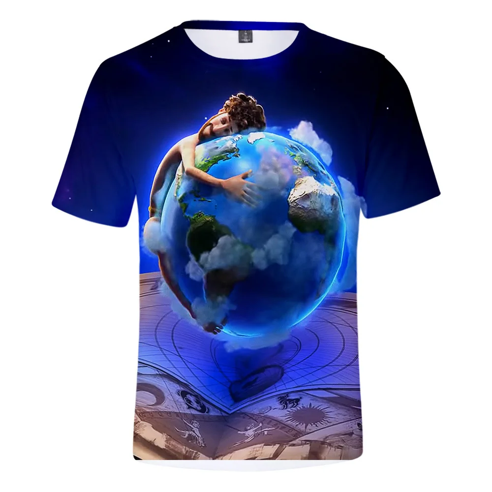 Футболка OLOME повседневные мужские футболки с 3D принтом Lil Dicky Earth для детей от 4 до 12 лет футболки унисекс Детские топы для мальчиков-подростков