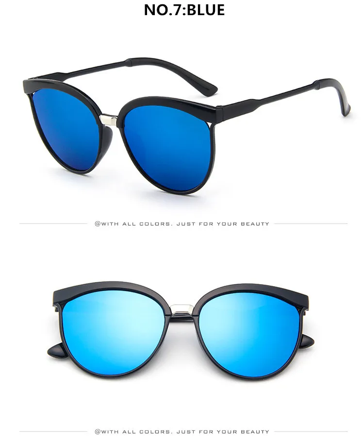 Кошачий глаз, солнцезащитные очки для женщин, брендовые, дизайнерские, модные, зеркальные, сексуальные, кошачий глаз, солнцезащитные очки для женщин, UV400, женские очки