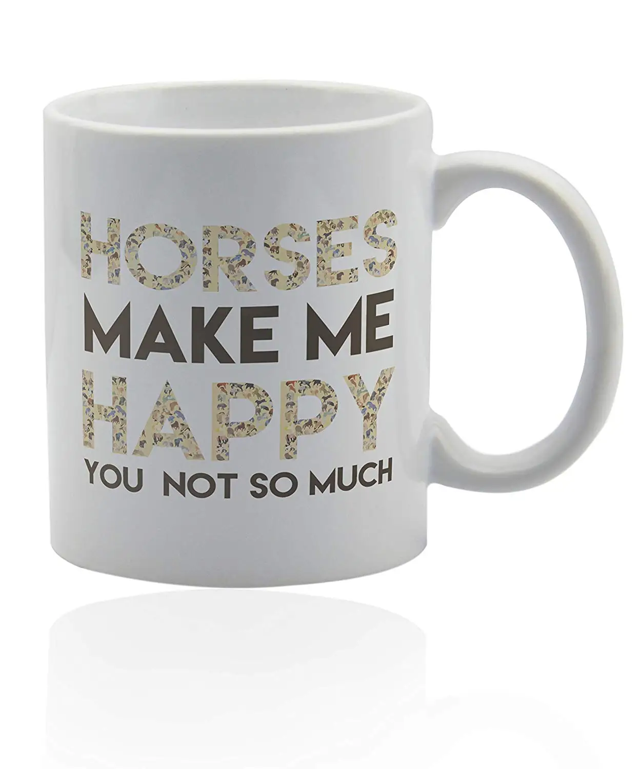 Кофейная кружка horse 11 унций белая керамическая чашка. Конский подарок для женщин.
