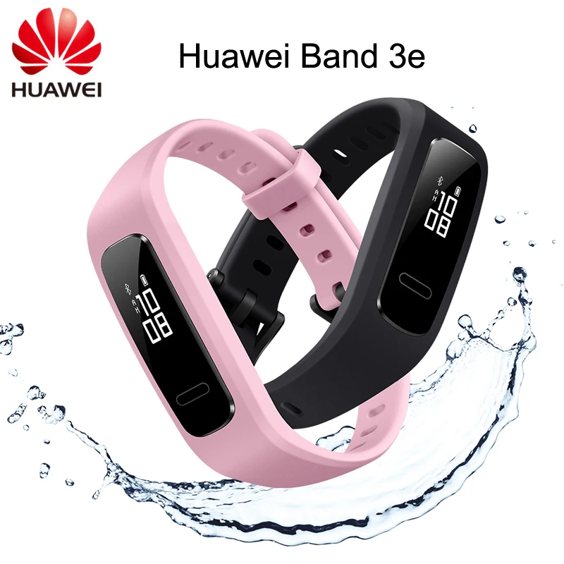 Умный Браслет huawei Band 3e, 50 метров, водонепроницаемый, СНПЧ, интеллектуальная разработка, для бега, спорта, мониторинга сна