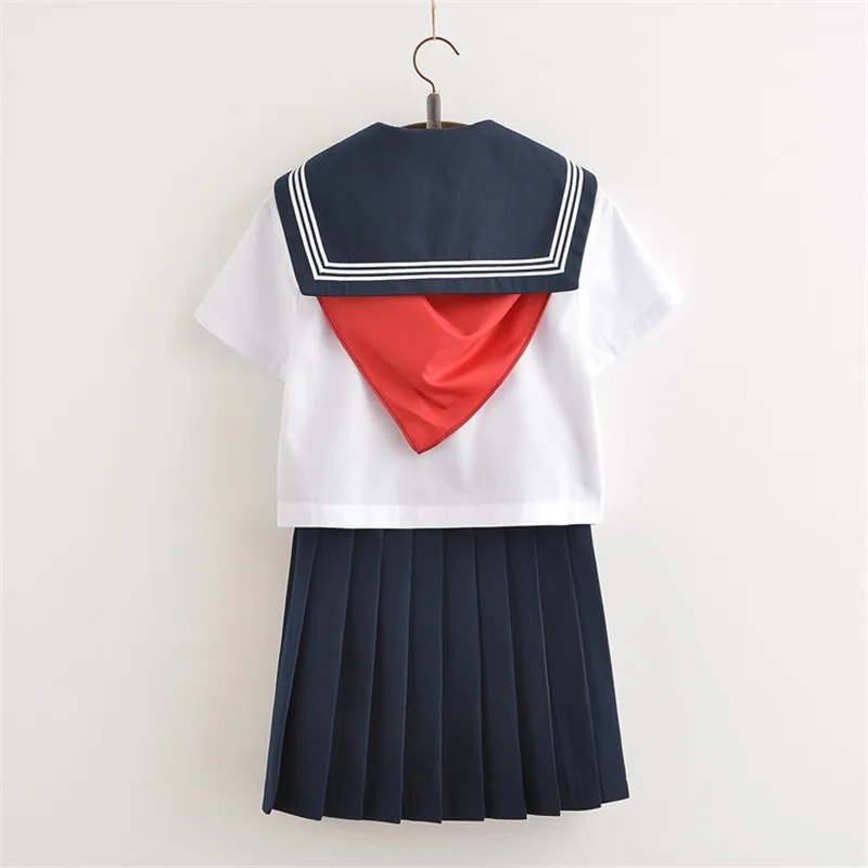 UPHYD рубашка в морском стиле с юбка с галстуком подростков обувь для девочек школьная форма Аниме Костюмы косплея наряды болельщик униформа