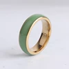6mm couleur or vert en céramique 316L en acier inoxydable bagues pour femmes hommes en gros ► Photo 2/6