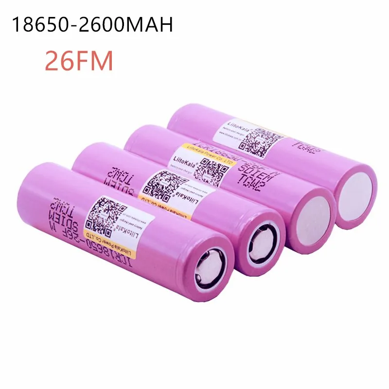 Liitokala ICR1865026FM для 18650 2600 mAh литий-ионная батарея 3,7 V аккумуляторная батарея - Цвет: 4pcs