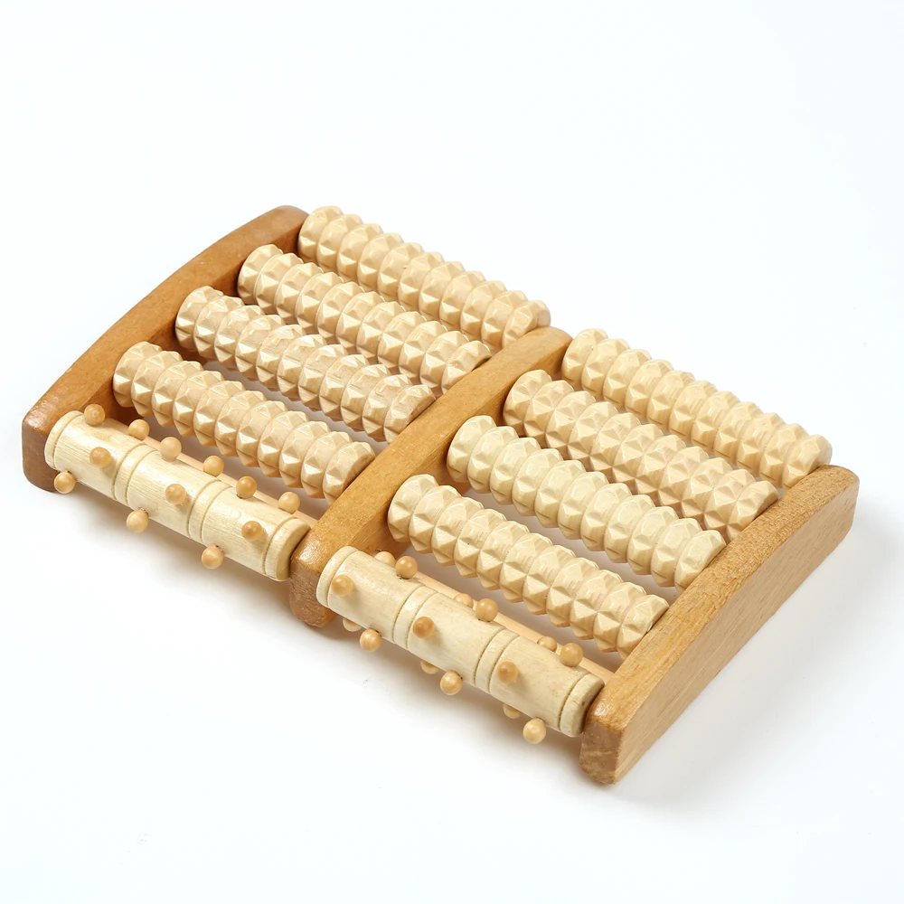 Спа для ног деревянный роликовый массажер стоп подошвенного фасцита ног|wooden foot