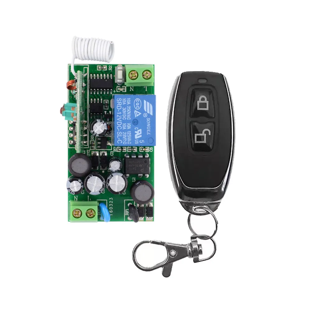 

AC85V 110V 220V 230V Wireless Remote Control Lighting Switch ON/OFF 1 Channal Relay Switch Receiver Transmitter