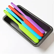 1 шт. кухонные аксессуары с длинной ручкой силиконовая лопаточка для торта Крем смеситель жидкое тесто для выпечки скребок Кондитерские инструменты