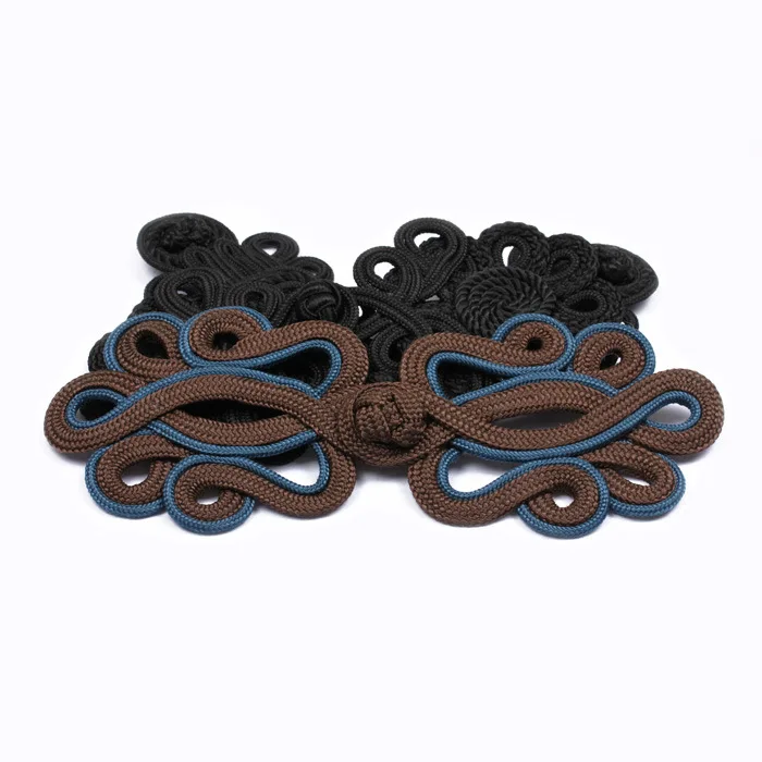

1 Pairs Large Handmade Chinese Knot Buttons High Quality Fasten Frog Buttons for Tang Suit Bags Garments Decoration Sewing Sup.