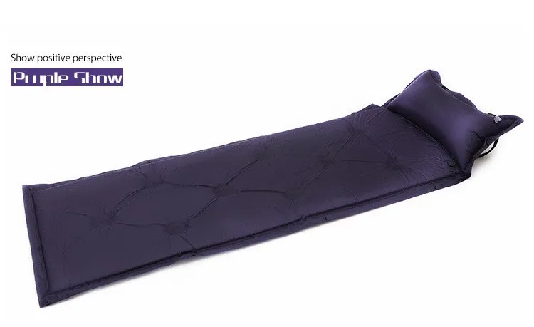 Automatic Inflatable Air Mattress Ultralight Hiking Self Inflating Mat Outdoor Picnic Waterproof Inflatable Blanket with Pillow