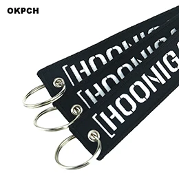 1 шт. модные патчи для авиационной вышивки Hoonigan патч с кольцом для автомобилей и ключ мотоцикла Fobs PK-0003 - Цвет: PK-0003