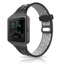 Bemorcabo Мягкие силиконовые часы ремешок Браслет для Fitbit Blaze Смарт фитнес часы Спорт листья стиль без рамки
