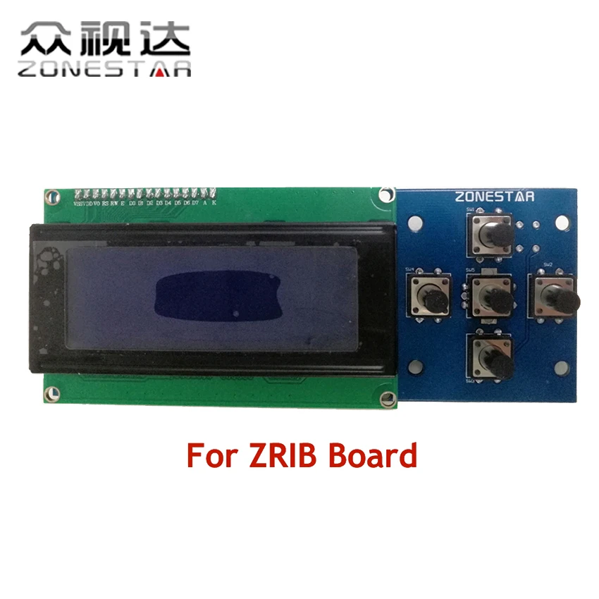 2004 LCD display and 5 KEYS KEYPAD ZRIB board RepRap 3D Printer kit Mendel Prusa i3 5 KEYS ZONESTAR P802N P802Q D807A