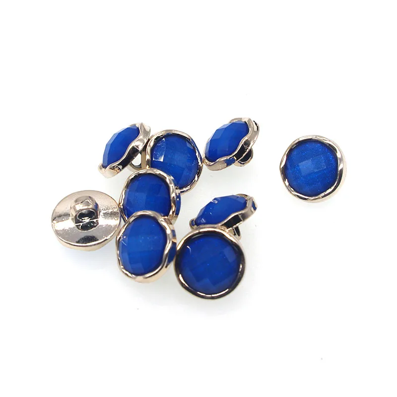 

SHINE 20PCs Plastic Sewing Buttons Scrapbooking Round Blue Shank Beads 13mm Dia. Costura Botones Decorate bottoni botoes P1015