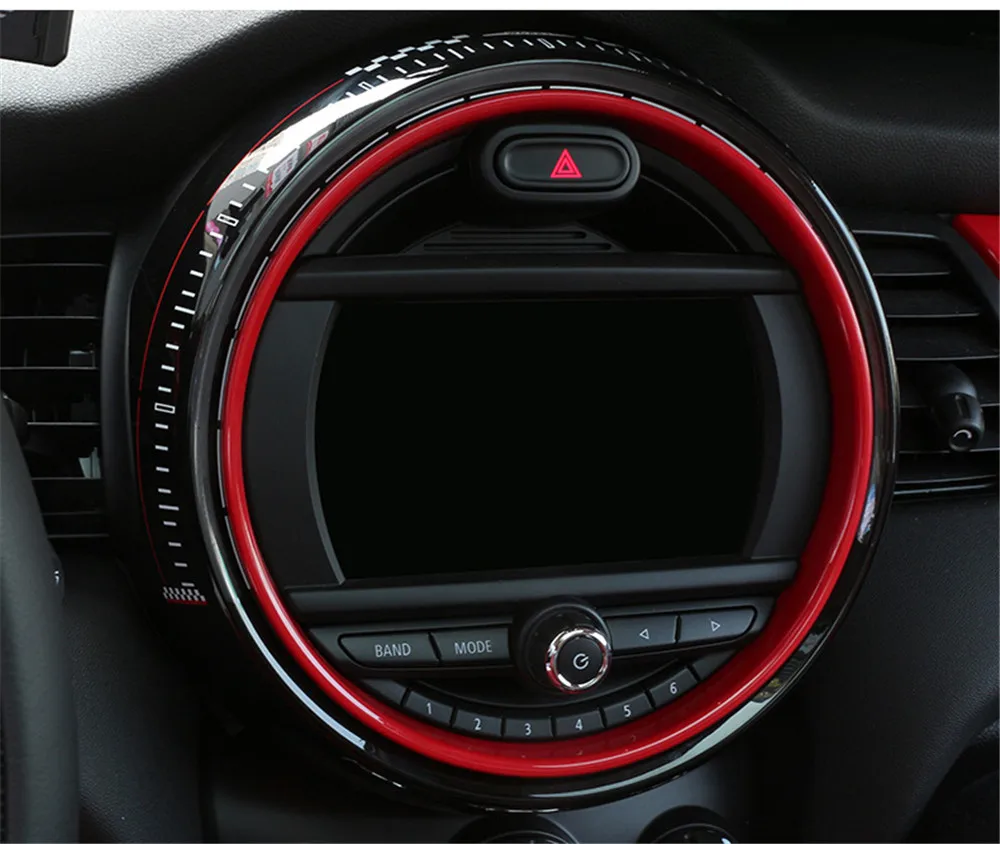 For Mini Cooper F55 F56 Jcw 2019 2018 2014 2017 8 8 Inches Center Console Screen Decorative Frame Interior Stickers 6 5 Inches