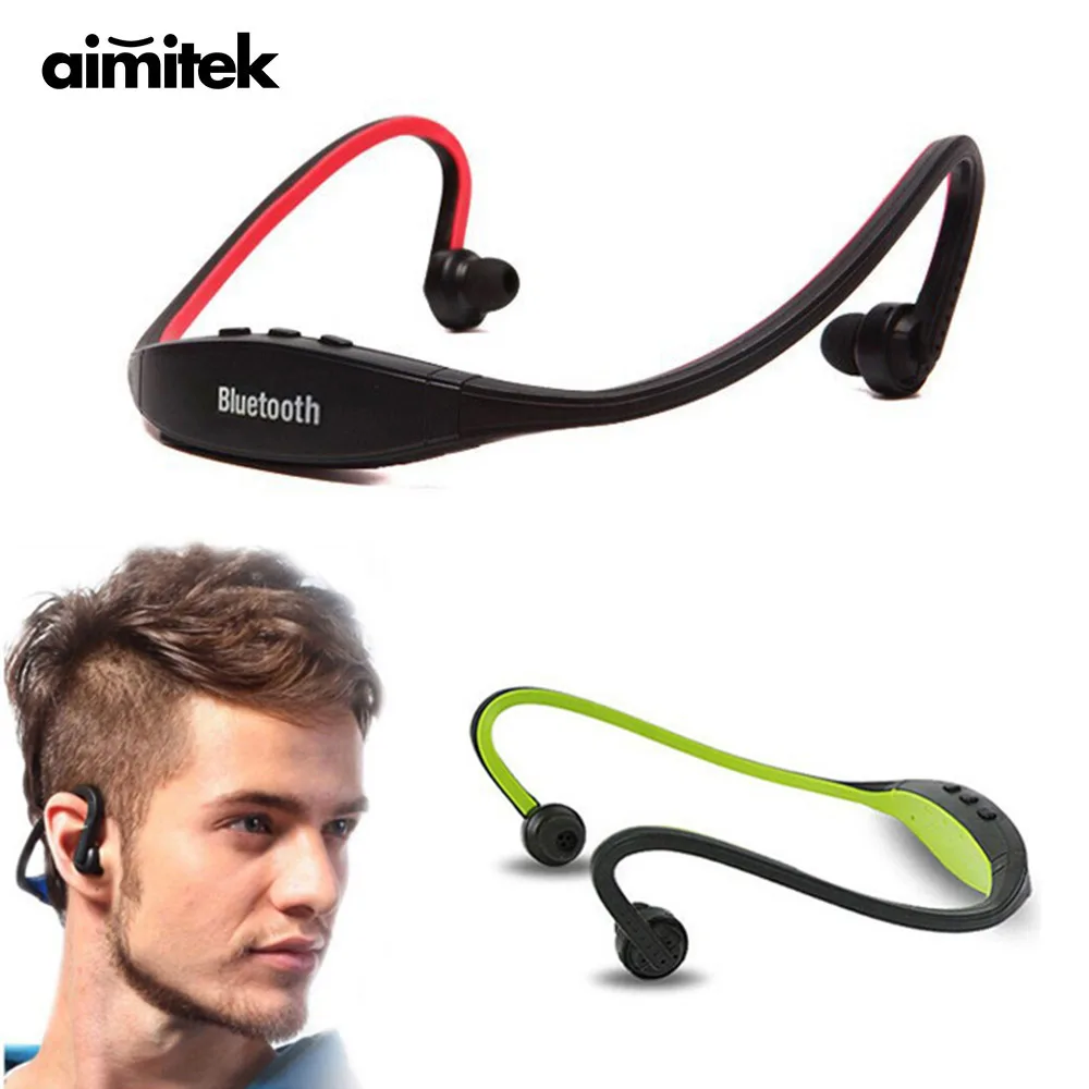 Aimitek Спортивная bluetooth гарнитура с шейным ремешком стерео беспроводные наушники