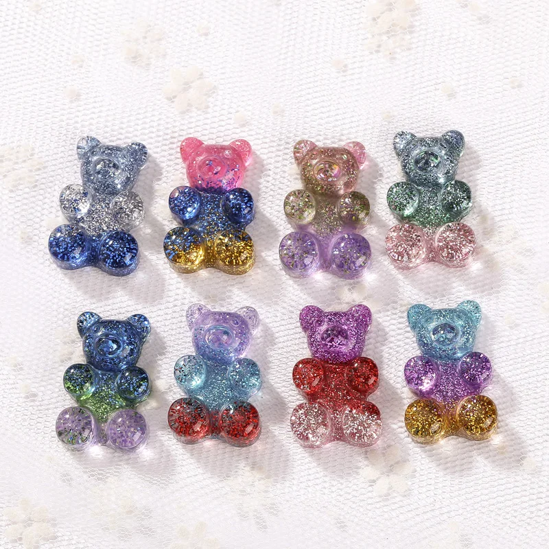 20*30 мм 10 шт. gummy bear flatback смолы альбом для вырезок из кабошона ремесло украшения Головные уборы Аксессуары