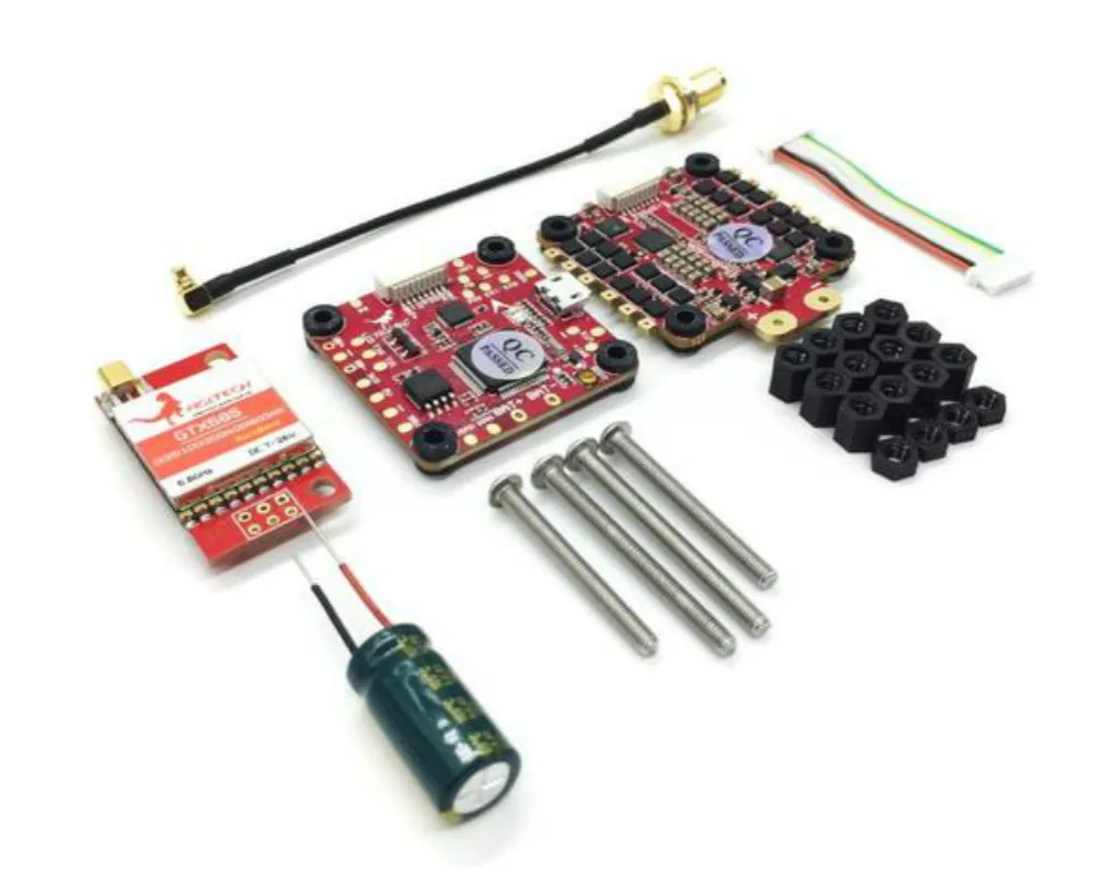 Контроллер полета HGLRC Titan Plus F460 GTX585 Stack AIRBUS F4 OSD & Dinoshot 60A Blheli_32 ESC 5 8G 48CH VTX|Детали и
