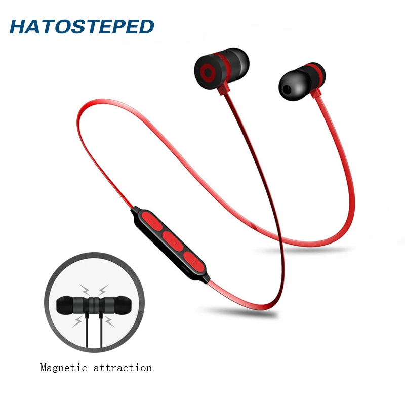 

Metal Sports Earphone Bluetooth Headphone Sweat Proof Magnetic Earpiece Stereo Wireless Headset for Mobile Phone for iphone