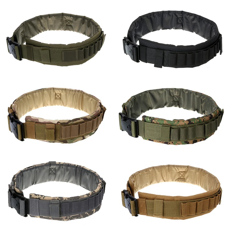 

1PCS Tactical Nylon Hunting Pouches 25 Shot Shells Bandolier Belt Outdoor Hunting Adjustable Bullet Waist Belt Sturdy