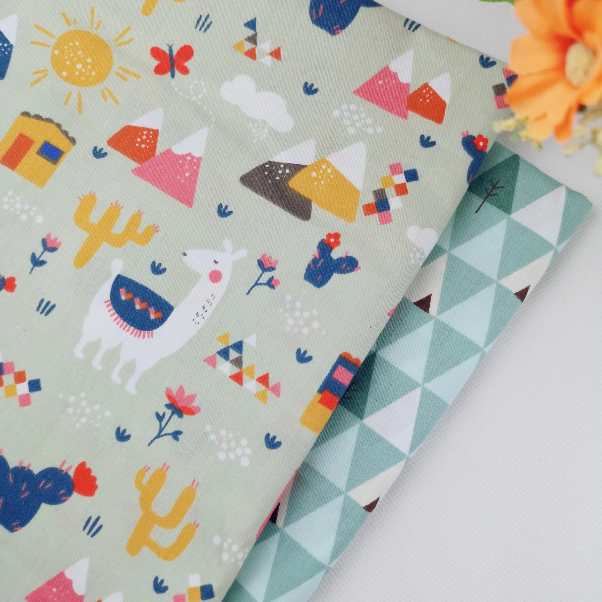 

Twill Fabric Print Patchwork Textile Cotton DIY Sew Quilted Baby Cloth Sheets Sold Separately Per Meter Fabric 2019 New Cotton