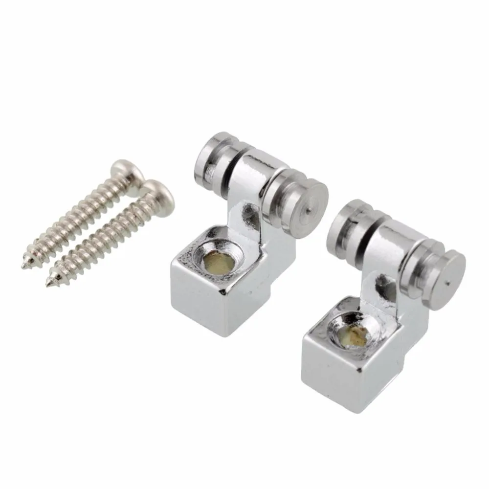 

New 2pcs Roller Style String Retainers Mounting High Quality Chrome Tree Guide For Fender Strat Electric Guitar Parts