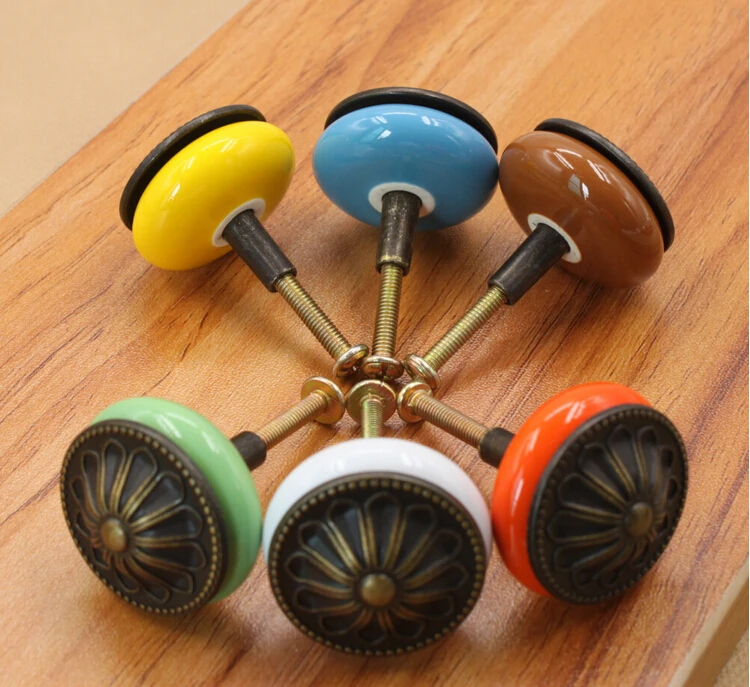 Vintage Ceramic Handles and Knobs Kids Room Handle and Knobsin