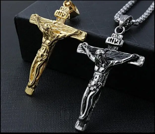 

Fashion 5cm Stainless Steel Steel The of Jesus Cross Pendant Necklace