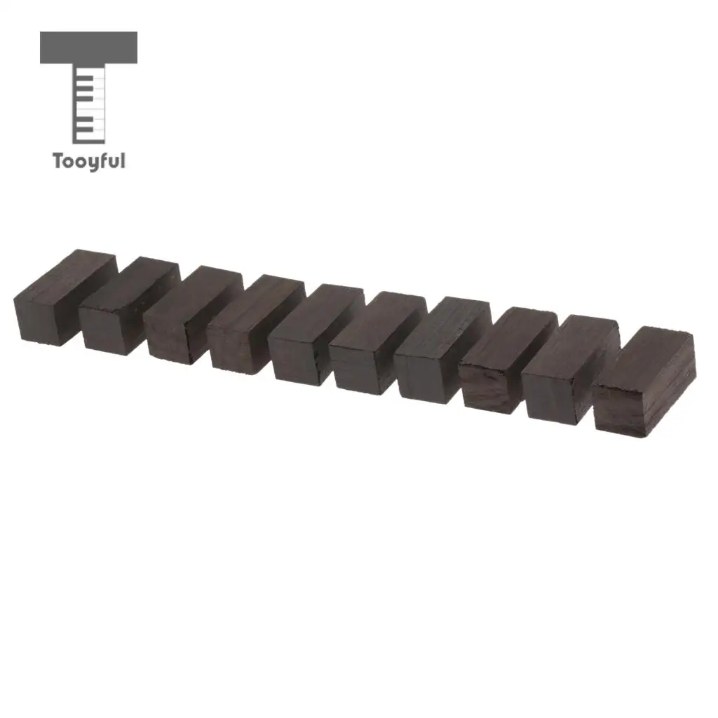 5pcs Blackwood Endpin/10pcs Square Wood Block For Violin Luthier Supply