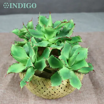 

INDIGO- Wholesale 120 pcs Star Cactus Aloe Echeveria Elegance Artificial Succulent Plant Plastic Background Free Shipping